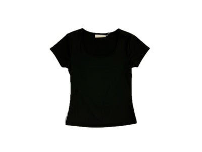 TOP CON MANGAS CUELLO CURVADO P/DAMA (S-XL)