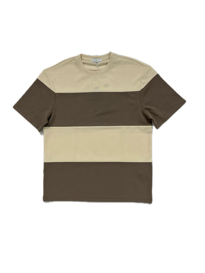 CAMISETA DE RAYA MANGA CORTA ESTILO OVERSIZED P/HOMBRE (S-XL)